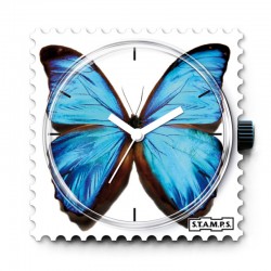Schild Stamps Blue Butterfly